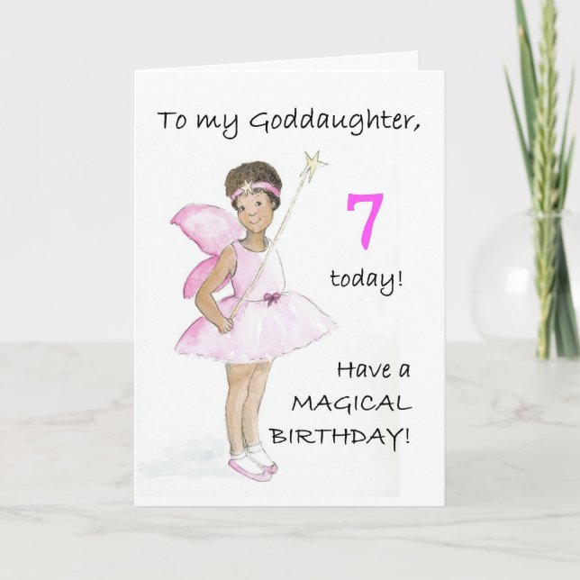 7.ª tarjeta de cumpleaños para una hijastra (Anverso)