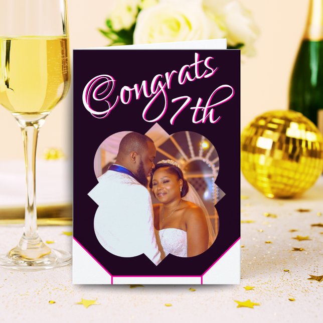 7.ª tarjeta de foto del aniversario del Boda - Bla (Subido por el creador)