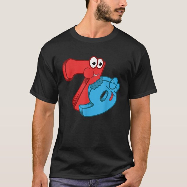 7 Ate 8 9 Camiseta De Matemáticas Graciosas (Anverso)