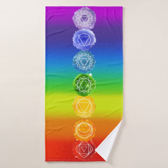 7 chakras (Toalla de baño)