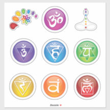 7 Chakras Pegatina 10 Set #05