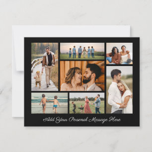 7 Collage de fotos Añadir su propia tarjeta de fel