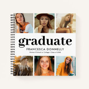7 Collage de fotos Libro de invitado de graduación