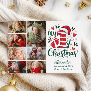 7 Foto Candy Cane Baby Primer Navidad