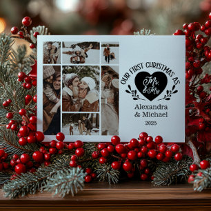 7 Foto Corazón Primera Navidad como Sr. y Sra.