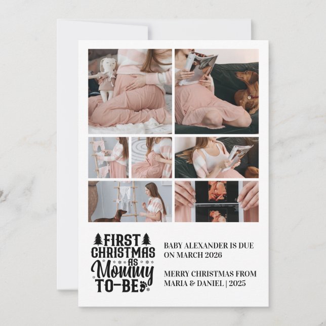 7 Foto madre para ser Navidad Embarazo (Anverso)