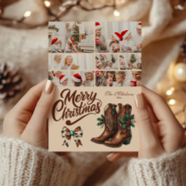 7 Foto Navidad con Lazo y Botas del Oeste