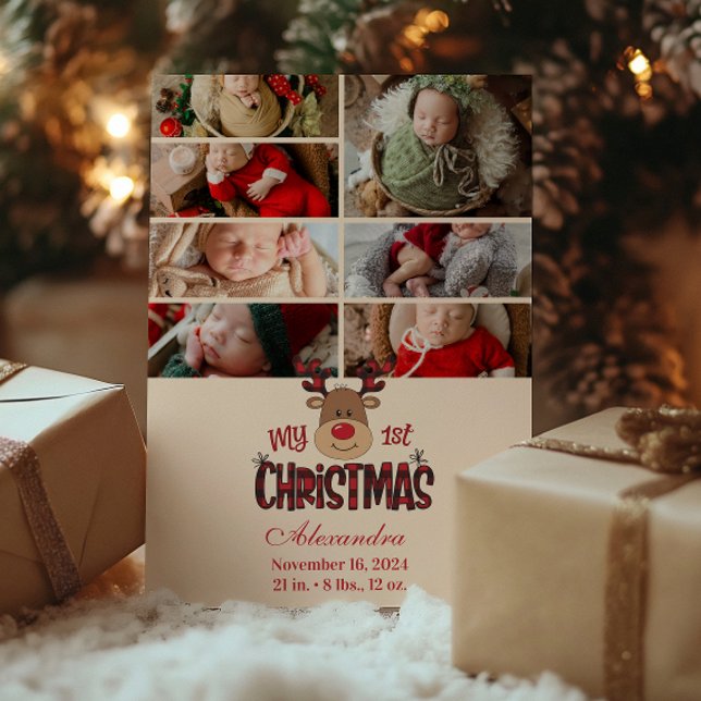 7 Fotografia Reindeo Bebé Primera Navidad (Subido por el creador)