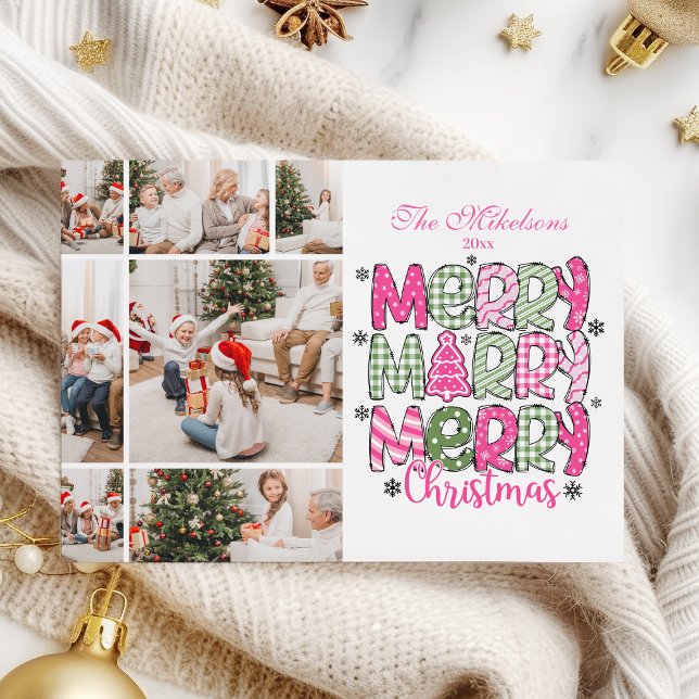 7 Fotografía Verde Rosa Feliz Navidad (Subido por el creador)