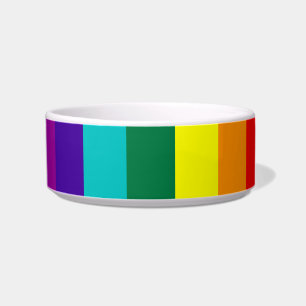 7 franjas: bol con bandera del orgullo gay arcoiri