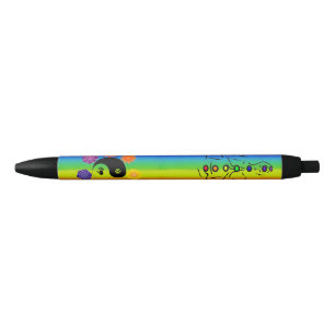 7 Pluma negra de tinta Chakras