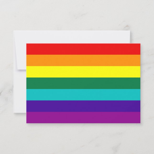 7 Rayas Bandera del Orgullo Gay Arcoiris (Anverso)