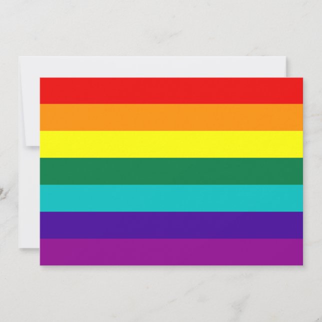 7 Rayas Bandera del Orgullo Gay Arcoiris (Anverso)