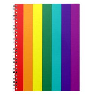 7 tiras: Cuaderno con bandera del orgullo gay arco