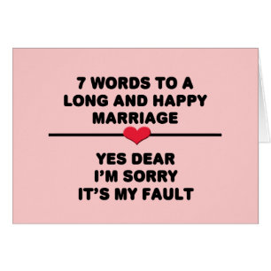 7 Words For A Long and Happy Marriage
