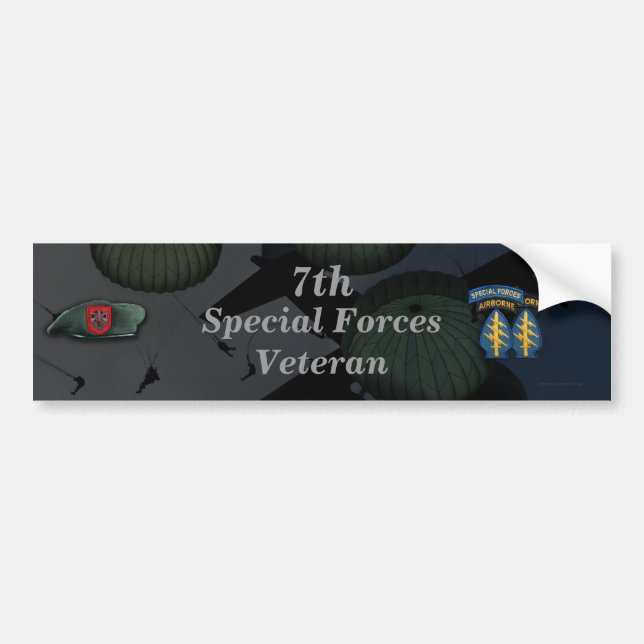 7ma pegatina para el parachoques de Fort Bragg de (Frente)