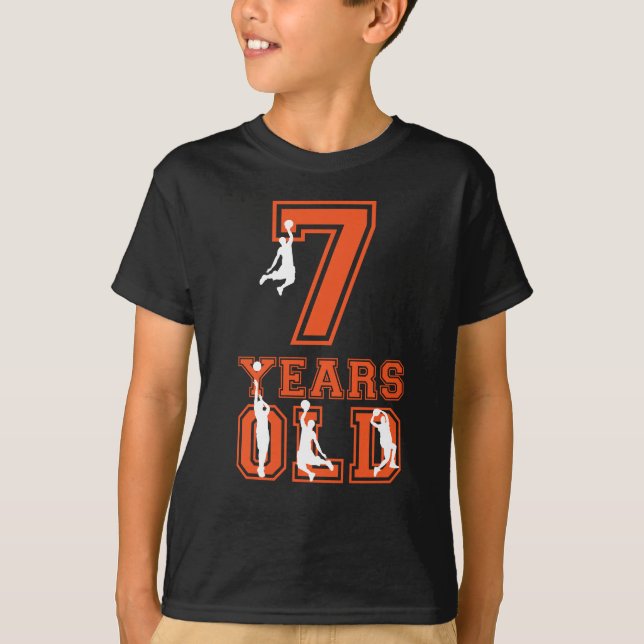 7mo Camisa del muchacho del cumpleaños - camiseta (Anverso)