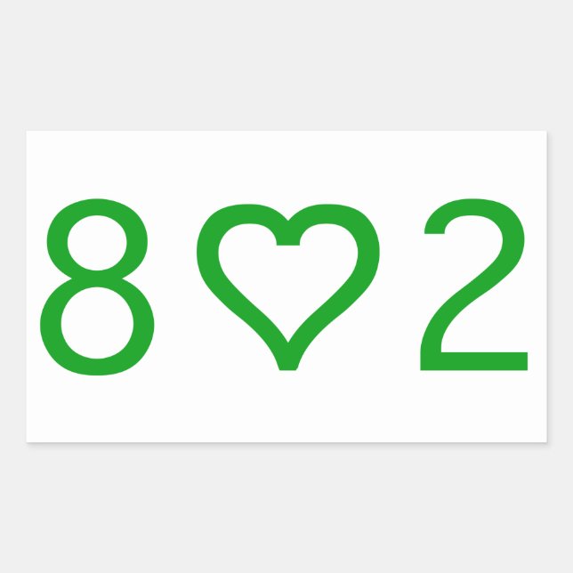 802 Pegatinas Rectangle (Anverso)