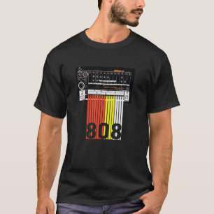 808 Batería Máquina De Tambor Camiseta Música Beat