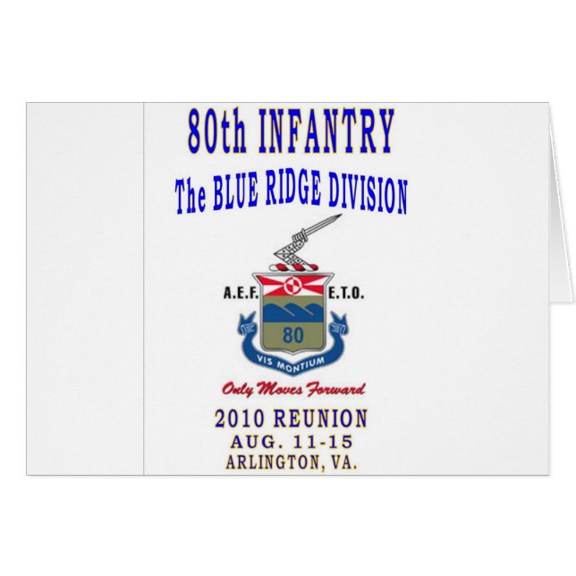 80.ª DIVISIÓN DE INFANTERÍA (Anverso (Horizontal))