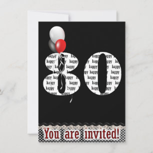 80.ª invitación a la fiesta de cumpleaños