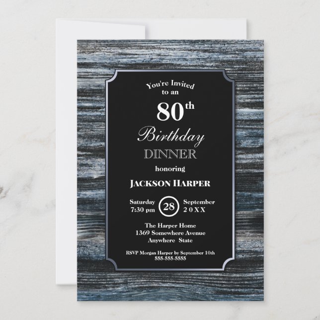 80.ª Invitación a la fiesta de cumpleaños de la ma (Anverso)