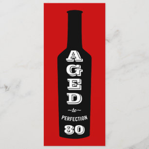 80.ª invitación a la fiesta de cumpleaños por edad