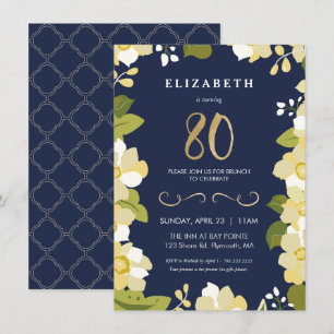 80.ª invitación de cumpleaños, 80.º Personalizar