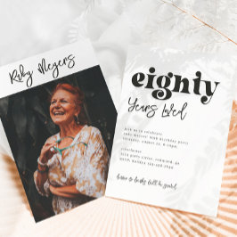 80.ª invitación de cumpleaños | Foto 80 cumpleaños