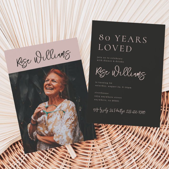 80.ª invitación de cumpleaños | Foto 80 cumpleaños (Subido por el creador)