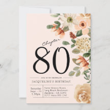 80.ª Invitación Floral Vintage