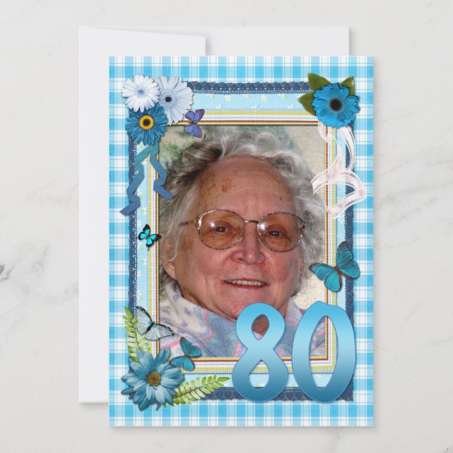 80.ª invitación para la fiesta de cumpleaños de la (Anverso)