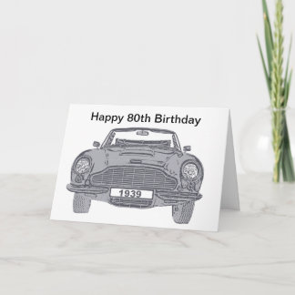 80.ª tarjeta de cumpleaños para los amantes de los