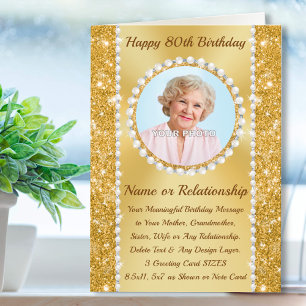 80.ª tarjeta de cumpleaños para Mamá, hermana, esp