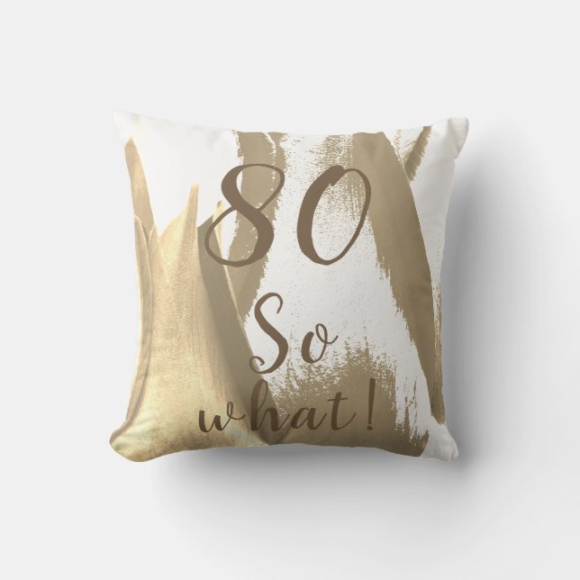 80.º Cojín decorativo Golden Tulips (Anverso)