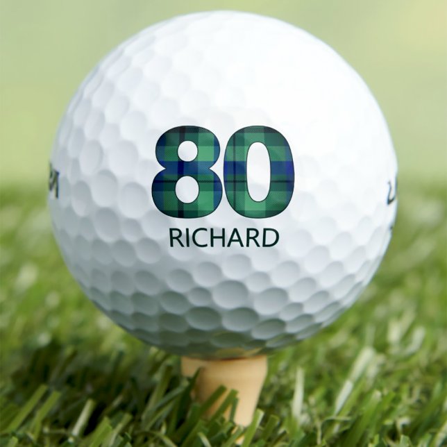 80.º cumpleaños bolas de golf 80 años regalo de go (Subido por el creador)