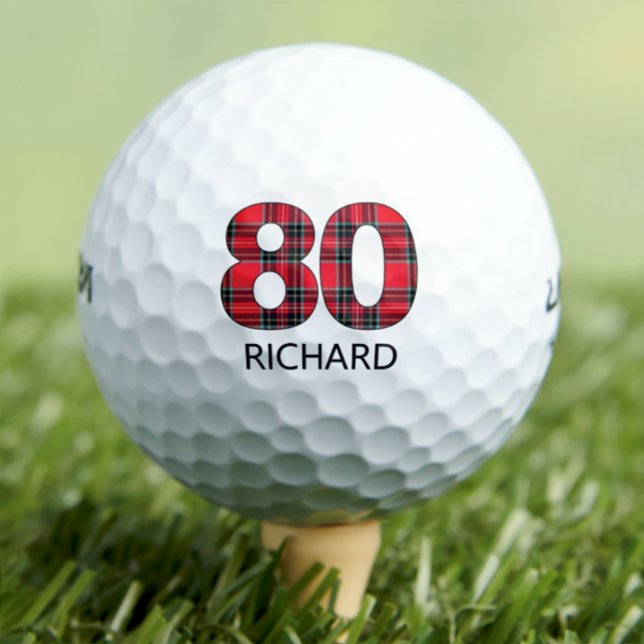 80.º cumpleaños bolas de golf 80 años regalo de go (Subido por el creador)