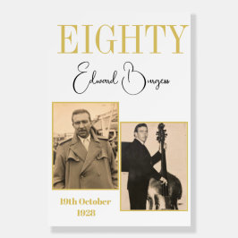 80.º cumpleaños Foto Hombre Cumpleaños Moderno