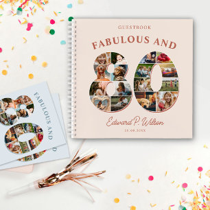 80.º libro de Collages de fotos de cumpleaños