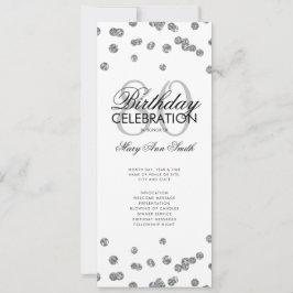 80.º Programa de Fiesta de Cumpleaños Menú Purpuri