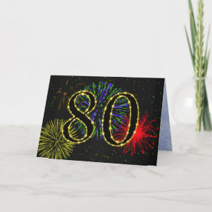 80.a invitación de la fiesta de cumpleaños del
