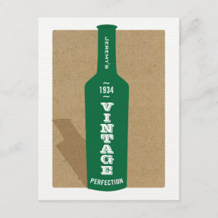80.a invitación del fiesta del vino del cumpleaños