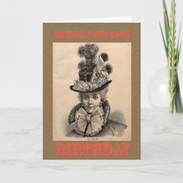 80.a tarjeta de cumpleaños divertida (Anverso)