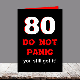 80.a tarjeta de cumpleaños divertida para los