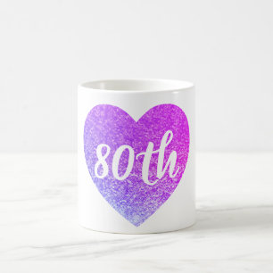 80.a taza del corazón de la lentejuela del