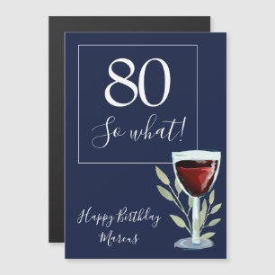 80 así que qué copa de vino tinto divertido cumple