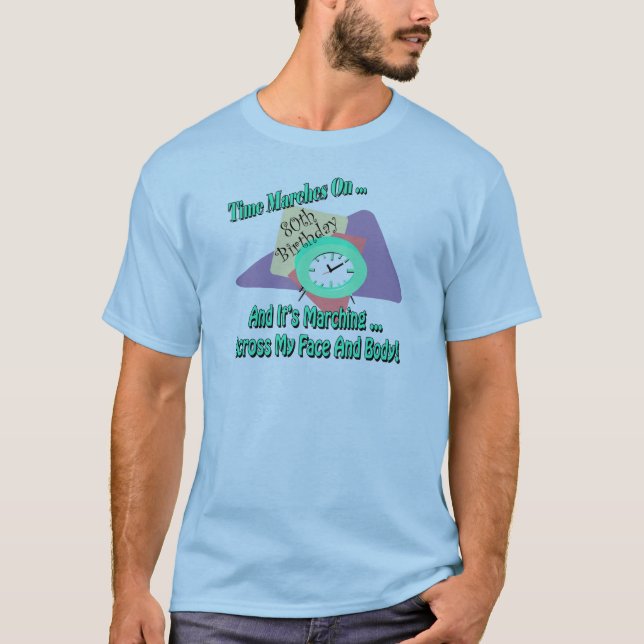 80.o Camisetas y regalos del cumpleaños (Anverso)