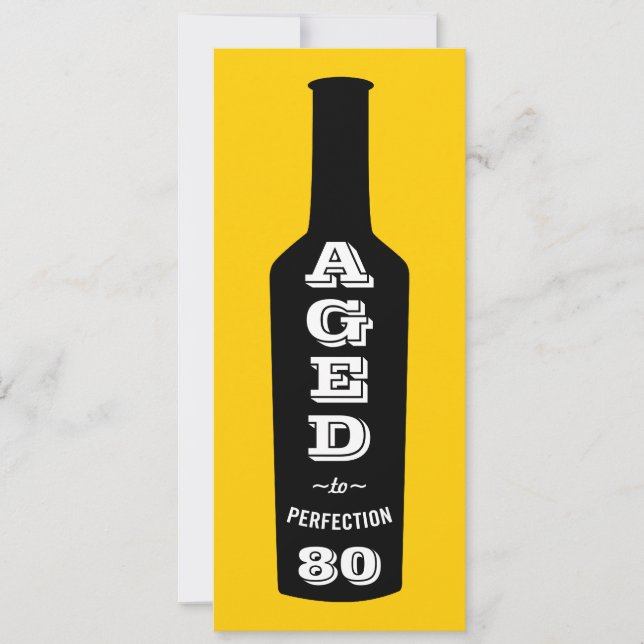 80.o Invitación de la fiesta de cumpleaños (Anverso)
