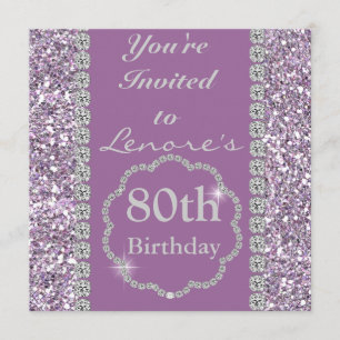 80.o Invitación de la fiesta de cumpleaños de