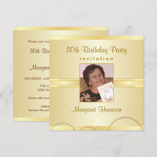 80.o Invitaciones de la fiesta de cumpleaños con